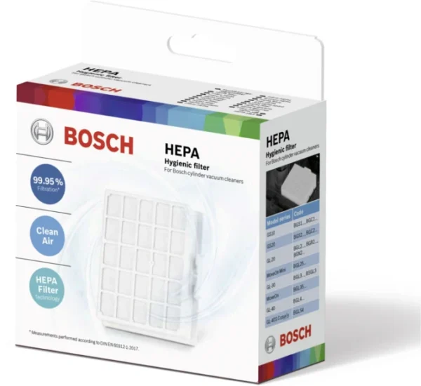 Bosch porszívó tartozék HEPA higiéniai szűrő